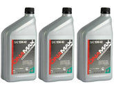 Cummins Onan front view of three 1-quart bottles showing packaging and part number for easy identification and inventory