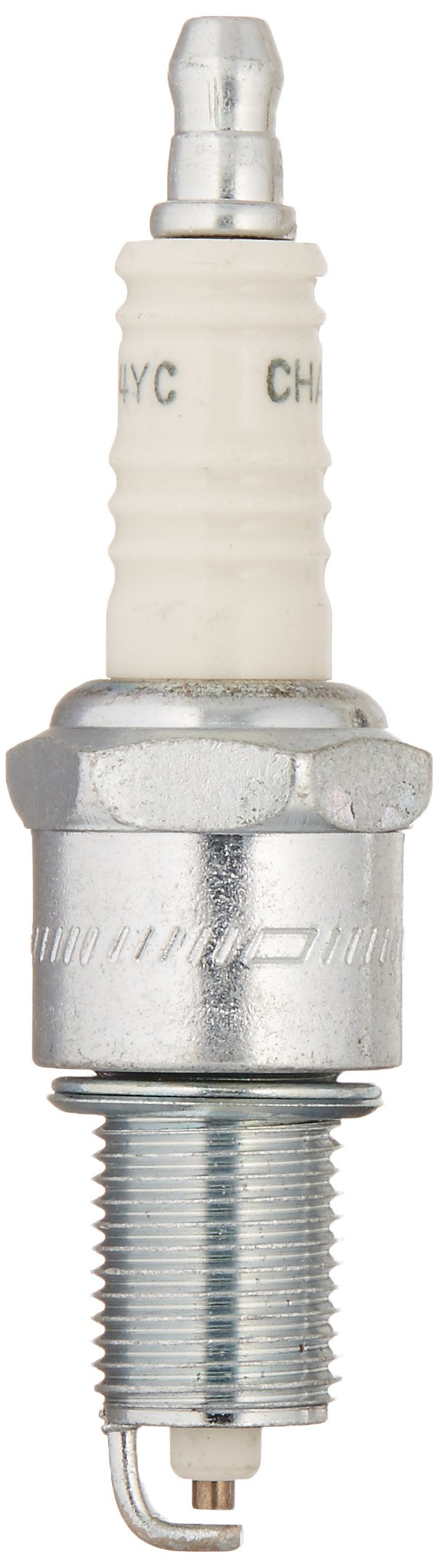 Cummins Onan spark plug front view showing part details and easy identification benefit