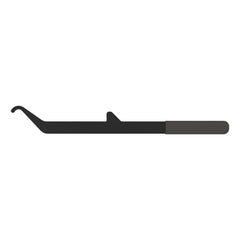 CURT 17512 lift handle front view showing rubber grip and leverage benefit