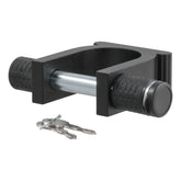 CURT front view of kingpin lock showing secure dumbbell shape and deterrent