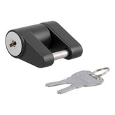 CURT front view of coupler lock showing padlock body and secure appearance