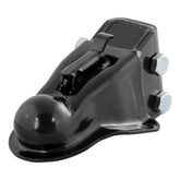 CURT front profile of 25330 coupler showing secure ball fit and durable finish