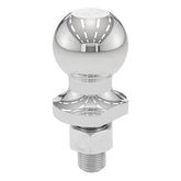 CURT chrome hitch ball front view showing polished finish and fit