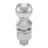 CURT 40008 front view chrome ball showing polished finish and size