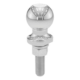 CURT 2-inch chrome ball front view showing durable finish and fit benefit