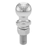CURT 40020 front view showing chrome ball and secure design benefit: visibility