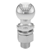 CURT front view chrome trailer ball showing polished finish and durability