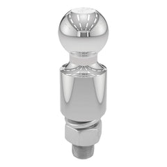 CURT 40034 front view chrome trailer ball showing polished finish for rust protection