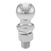 CURT chrome trailer hitch ball front view showing polished finish and strength