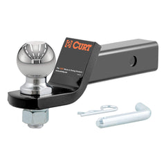 CURT 45041 front view showing ball mount ready to tow and durable finish