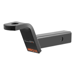 CURT 45060 side view highlighting 4" drop and 2" rise for leveling trailers