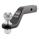 CURT 45332 front view showing ready-to-use ball mount and hitch pin benefit quick installation