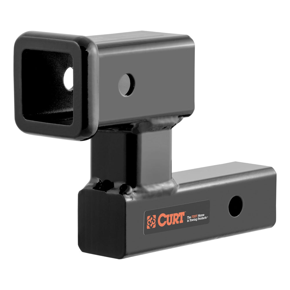 CURT 45794 front view showing 2 inch receiver and extended opening for better fit