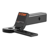 CURT 45820 front view showing tow ball platform and sway tab, durable towing solution