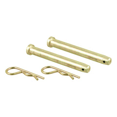 CURT pins and clips front view showing included parts and fit benefit