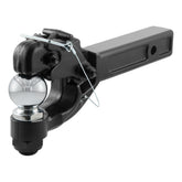 CURT 48006 front profile showing dual ball and pintle design for versatile towing