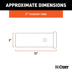 CURT 49120 close-up of 1/2-inch reinforcing collar highlighting extra strength