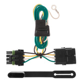 CURT 55315 front connector view showing 4-flat socket and quick hookup benefit