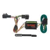 CURT 55325 front connector mounted on bumper showing secure fit and easy hookup