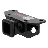 CURT front view of hitch showing 2-inch receiver and secure fit benefit