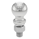 CURT 2-5/16 inch trailer ball front view showing chrome finish and polished surface benefit