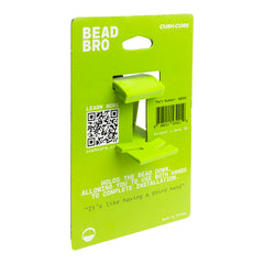 CushCore Bead Bro close-up of rubber bumper protecting rim finishes during use