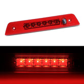 Cxdar front view of third brake light showing clean fit and bright red lens benefit