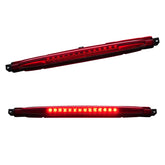 Cxdar front view of red third brake light showing complete assembly and fit