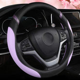 Cxtiy lilac steering wheel cover front view showing color and fit benefits