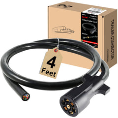 CXTM front view of 7-way harness showing connector and cable, durable connection benefit