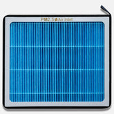 CYBERBEANS front view of replacement cabin filter showing label and fit clarity benefits