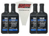 CYCLEMAX front pack showing four quarts and funnel for quick refills