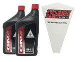 CYCLEMAX front view of two-bottle pack showing OEM GN4 10W-40 branding and convenience