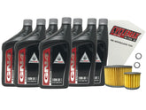 CYCLEMAX front packaging showing full oil change kit and contents for fast service