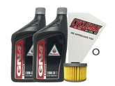 CYCLEMAX kit front packaging showing included oil and filter for quick identification and convenience