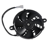 Cylemoto front view of 5-inch fan showing compact cooling for tight radiators