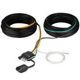 CZC AUTO front view of 4-pin 5-wire harness showing full length and connectors, for easy installation