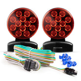 CZC AUTO front view of complete magnetic towing light kit showing ready-to-install components and convenience