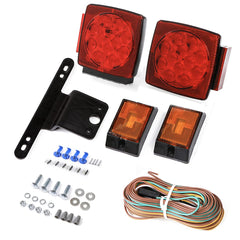 CZC AUTO front-mounted trailer lights showing bright LED output and improved visibility