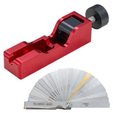 CZC AUTO front view of gapper showing seating pocket and knob for accurate setting