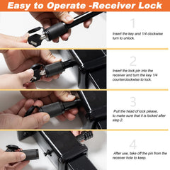 CZC AUTO lock with key inserted demonstrating simple keyed-alike access