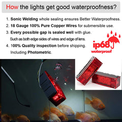 CZC AUTO 18-gauge copper wires and connectors for secure underwater wiring
