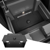 CZmenghe front console installed showing seamless OEM fit and secure storage
