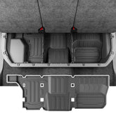 CZmenghe front view of under-seat mat showing full coverage and protection