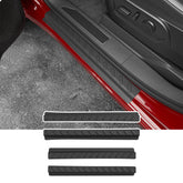 CZmenghe installed front door sill on Silverado showing clean factory fit and protection