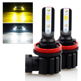 D-Lumina front view of pair of bulbs showing compact design and bright output