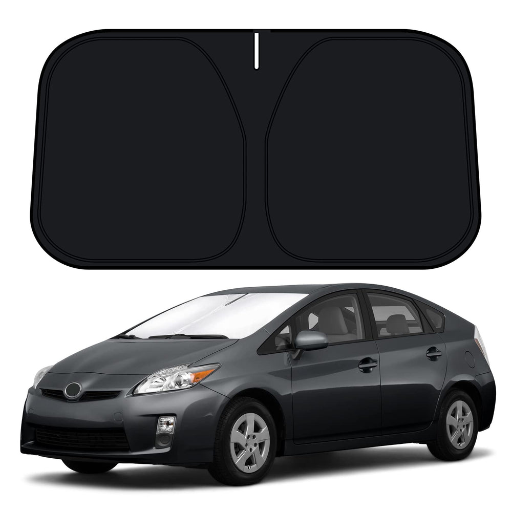 D-Lumina front view installed showing full windshield coverage and sun blocking benefit