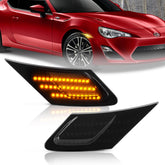 D-Lumina front view installed on BRZ showing modern white light benefit