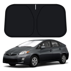 D-Lumina front view installed showing full windshield coverage and sun blocking benefit