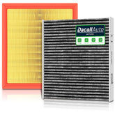 Dacall front packaging showing both cabin and engine filters for quick identification and convenience